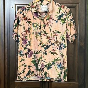 Denim & Flower casual shirt sleeved shirt